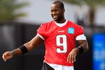 JACKSONVILLE, FL - JULY 28:  Quarterback David Garrard #9 of the Jacksonville Jaguars takes part intraining camp at Florida Blue Health and Wellness practice fields on July 28, 2011 in Jacksonville, Florida.  (Photo by Sam Greenwood/Getty Images)