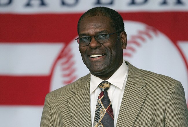 COOPERSTOWN, NY - JULY 31: Hall of Famer Bob Gibson attends the Baseball Hall of Fame Induction ceremony on July 31, 2005 at the Clark Sports Complex in Cooperstown, New York.  (Photo by Ezra Shaw/Getty Images)