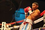 ATLANTIC CITY, NJ - MARCH 26: Yuriorkis Gamboa leans against the ropes before his IBF WBA World Featherweight title bout against Jorge Solis of Mexico during Top Rank's 'Featherweight Fury' on March 26, 2011 at Boardwalk Hall in Atlantic City, New Jersey. (Photo by Hunter Martin/Getty Images)