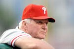 WASHINGTON - AUGUST 01:  Manager Charlie Manuel of the Philadelphia Phillies watches the game against the Washington Nationals at Nationals Park on August 1, 2010 in Washington, DC.  (Photo by Greg Fiume/Getty Images)