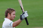 BIRMINGHAM, ENGLAND - SEPTEMBER 07:  Ian Westwood of Warwickshire celebrates his century during the LV County Championship match between Warwickshire and Nottinghamshire at Edgbaston on September 7, 2011 in Birmingham, England.  (Photo by Laurence Griffiths/Getty Images)