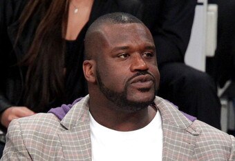 LOS ANGELES, CA - FEBRUARY 19:  Shaquille O'Neal of the Boston Celtics attends NBA All-Star Saturday night presented by State Farm at Staples Center on February 19, 2011 in Los Angeles, California.  (Photo by Noel Vasquez/Getty Images)