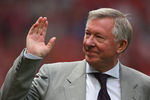 MANCHESTER, ENGLAND - AUGUST 22:  Manchester United manager Sir Alex Ferguson waves to fans ahead of the Barclays Premier League match between Manchester United and Tottenham Hotspur at Old Trafford on August 22, 2011 in Manchester, England.  (Photo by Alex Livesey/Getty Images)