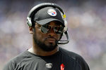 BALTIMORE, MD - SEPTEMBER 11:  Head coach Mike Tomlin of the Pittsburgh Steelers looks on from the sidelines during first half of the season opener against the Baltimore Ravens at M&T Bank Stadium on September 11, 2011 in Baltimore, Maryland.  (Photo by Rob Carr/Getty Images)