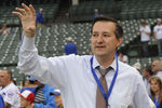 CHICAGO, IL - JUNE 13: Chicago Cubs Chairman Tom Ricketts speaks before the game against the Milwaukee Brewers on June 13, 2011 at Wrigley Field in Chicago, Illinois. The Cubs defeated the Brewers 1-0.  (Photo by David Banks/Getty Images)