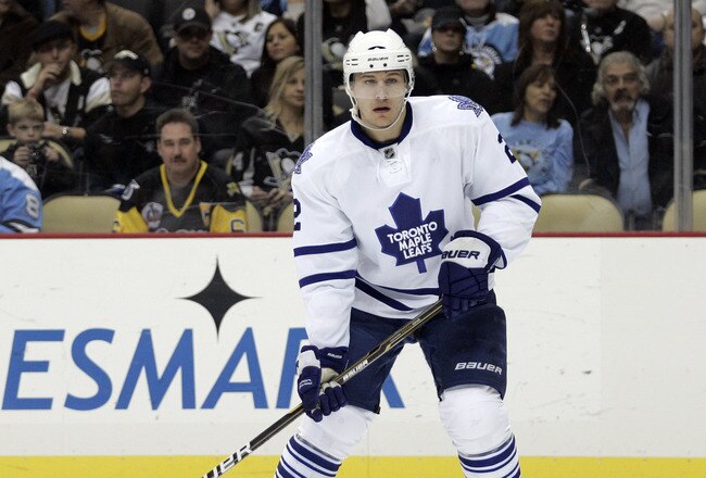 PITTSBURGH, PA - DECEMBER 08:  Luke Schenn #2 of the Toronto Maple Leafs skates against the Pittsburgh Penguins at Consol Energy Center on December 8, 2010 in Pittsburgh, Pennsylvania.  Penguins defeated the Maple Leafs 5-2.  (Photo by Justin K. Aller/Getty Images)