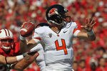 MADISON, WI - SEPTEMBER 10:  Sean Mannion #4 of the Oregon State Beavers throws a pass against the Wisconsin Badgers at Camp Randall Stadium on September 10, 2011 in Madison Wisconsin. Wisconsin defeated Oregon State 35-0. (Photo by Jonathan Daniel/Getty Images)