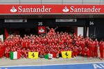 NORTHAMPTON, UNITED KINGDOM - JULY 10:  Fernando Alonso of Spain and Ferrari celebrates with team mates in the pitlane after winning the British Formula One Grand Prix at the Silverstone Circuit on July 10, 2011 in Northampton, England.  (Photo by Paul Gilham/Getty Images)