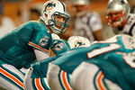 MIAMI GARDENS, FL - SEPTEMBER 12:   Chad Henne #7 of the Miami Dolphins calls a play during a game against the New England Patriots at Sun Life Stadium on September 12, 2011 in Miami Gardens, Florida.  (Photo by Mike Ehrmann/Getty Images)