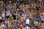 KANSAS CITY, MO - JULY 08:  Kansas City Royals fans perform the wave during the game between the Detroit Tigers and the Kansas City Royals on July 8, 2011 at Kauffman Stadium in Kansas City, Missouri.  (Photo by Jamie Squire/Getty Images)
