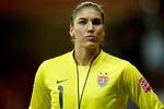FRANKFURT AM MAIN, GERMANY - JULY 17:  Hope Solo of USA looks dejected during the FIFA Women's World Cup Final match between Japan and USA at the FIFA World Cup stadium Frankfurt on July 17, 2011 in Frankfurt am Main, Germany.  (Photo by Friedemann Vogel/Getty Images)