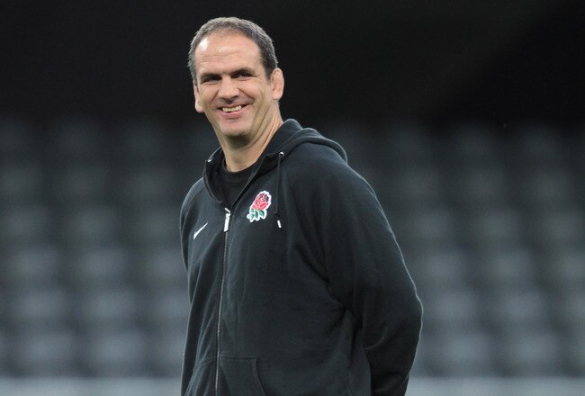 DUNEDIN, NEW ZEALAND - SEPTEMBER 17:  Martin Johnson, the England manager looks on during an England IRB Rugby World Cup 2011 training session at Otago Stadium on September 17, 2011 in Dunedin, New Zealand.  (Photo by David Rogers/Getty Images)