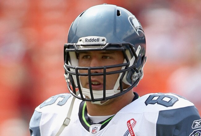 SAN FRANCISCO, CA - SEPTEMBER 11:   Zach Miller #86 of the Seattle Seahawks warms up bfore their season opener against the San Francisco 49ers at Candlestick Park on September 11, 2011 in San Francisco, California.  (Photo by Ezra Shaw/Getty Images)