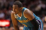 MIAMI, FL - DECEMBER 13: Chris Paul #3 of the New Orleans Hornets waits during a foul shot during a game against the Miami Heat at American Airlines Arena on December 13, 2010 in Miami, Florida. NOTE TO USER: User expressly acknowledges and agrees that, by downloading and/or using this Photograph, User is consenting to the terms and conditions of the Getty Images License Agreement.  (Photo by Mike Ehrmann/Getty Images)