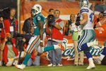 MIAMI GARDENS, FL - SEPTEMBER 01:  Larry Johnson #23 of the Miami Dolphins scores a touchdown during a Pre-Season NFL game against the Dallas Cowboys at Sun Life Stadium on September 1, 2011 in Miami Gardens, Florida.  (Photo by Mike Ehrmann/Getty Images)