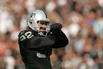 OAKLAND, CA - NOVEMBER 15:  Richard Seymour #92 of the Oakland Raiders celebrates after making a tackle against the Kansas City Chiefs at Oakland-Alameda County Coliseum on November 15, 2009 in Oakland, California.  (Photo by Ezra Shaw/Getty Images)
