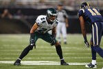 ST. LOUIS - SEPTEMBER 11: Nnamdi Asomugha #24 of the Philadelphia Eagles defends against the St. Louis Rams at the Edward Jones Dome on September 11, 2011 in St. Louis, Missouri.  (Photo by Dilip Vishwanat/Getty Images)