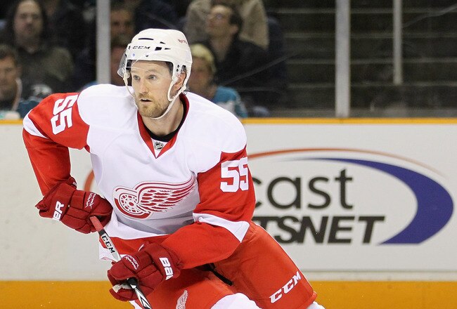 SAN JOSE, CA - APRIL 29:  Niklas Kronwall #55 of the Detroit Red Wings in action against the San Jose Sharks in Game One of the Western Conference Semifinals during the 2011 NHL Stanley Cup Playoffs at HP Pavilion on April 29, 2011 in San Jose, California.  (Photo by Ezra Shaw/Getty Images)