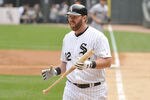 CHICAGO, IL - SEPTEMBER 10:  Adam Dunn #32 of the Chicago White Sox walks back to the dugout after striking out during the first inning against the Cleveland Indians at U.S. Cellular Field on September 10, 2011 in Chicago, Illinois.  (Photo by Brian Kersey/Getty Images)