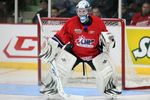 WINDSOR, ON - JANUARY 20:  Calvin Pickard #1 of Team Cherry waits for a shot during the Home Hardware CHL/NHL Top Prospects game against Team Orr on January 20, 2010 at the WFCU Centre in Windsor, Ontario. Team Cherry defeated Team Orr 4-2. (Photo by Claus Andersen/Getty Images)