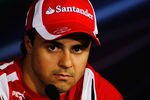 MONZA, ITALY - SEPTEMBER 08:  Felipe Massa of Brazil and Ferrari talks at the drivers press conference during previews to the Italian Formula One Grand Prix at the Autodromo Nazionale di Monza on September 8, 2011 in Monza, Italy.  (Photo by Paul Gilham/Getty Images)