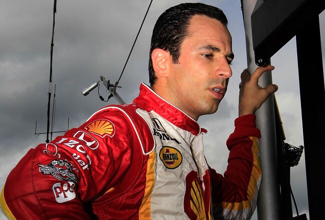 MOTEGI, JAPAN - SEPTEMBER 17: Helio Castroneves of Brazil driver of the #3 Hitachi Team Penske Dallara Honda during practice for the IZOD IndyCar Series Indy Japan The Final at Twin Ring Motegi on September 17, 2011 in Motegi, Japan.  (Photo by Chris Trotman/Getty Images)