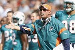 CLEVELAND, OH - SEPTEMBER 25:  Head coach Tony Sparano of the Miami Dolphins argues a call against the Cleveland Browns at Cleveland Browns Stadium on September 25, 2011 in Cleveland, Ohio.  (Photo by Matt Sullivan/Getty Images)