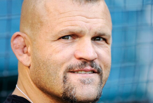 ANAHEIM, CA - MAY 25:  Chuck Liddell, the American mixed martial artist and former Ultimate Fighting Championship light heavyweight champion, attends the baseball game between the Oakland Athletics and the Los Angeles Angels of Anaheim at Angel Stadium of Anaheim on May 25, 2011 in Anaheim, California.  (Photo by Kevork Djansezian/Getty Images)