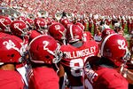 TUSCALOOSA, AL - SEPTEMBER 24:  Head coach Nick Saban of the Alabama Crimson Tide leads his team on the field to face the Arkansas Razorbacks at Bryant-Denny Stadium on September 24, 2011 in Tuscaloosa, Alabama.  (Photo by Kevin C. Cox/Getty Images)
