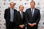 NEW YORK, NY - SEPTEMBER 27:  (R-L) NFL Commissioner Roger Goodell, NHL Commissioner Gary Bettman and MLS Commissioner Don Garber pose for a photo during 'Sports Teams for Social Change,' hosted by Beyond Sport United on September 27, 2011 at Yankee Stadium in the Bronx borough of New York City.  (Photo by Mike Stobe/Getty Images)