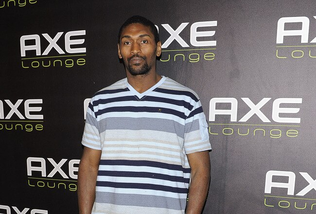 SOUTHAMPTON, NY - JULY 16:  Ron Artest visits the AXE Lounge in Southampton at AXE Lounge on July 16, 2011 in Southampton, New York.  (Photo by Eugene Gologursky/Getty Images for Axe)