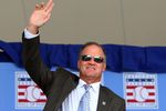 COOPERSTOWN, NY - JULY 26:  Hall of Famer Ryne Sandberg waves to the crowd as he is introduced at Clark Sports Center during the 2009  Baseball Hall of Fame induction ceremony on July 26, 2009 in Cooperstown, New York.  (Photo by Jim McIsaac/Getty Images)