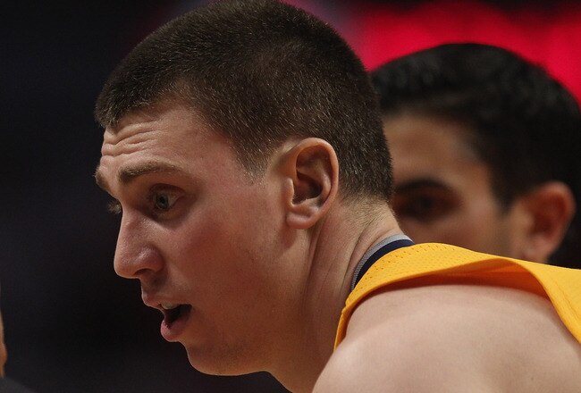 CHICAGO, IL - APRIL 26: Tyler Hansbrough #50 of the Indiana Pacers gets a lecture from referee Bill Kennedy #55 after an altercation with members of the Chicago Bulls in Game Five of the Eastern Conference Quarterfinals in the 2011 NBA Playoffs at the United Center on April 26, 2011 in Chicago, Illinois. The Bulls defeated the Pacers 116-89. NOTE TO USER: User expressly acknowledges and agrees that, by downloading and/or using this photograph, User is consenting to the terms and conditions of the Getty Images License Agreement. (Photo by Jonathan Daniel/Getty Images)