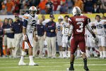 ATLANTA, GA - DECEMBER 04:  Quarterback Cam Newton #2 of the Auburn Tigers lines up as wide receiver against Akeem Auguste #3 of the South Carolina Gamecocks during the 2010 SEC Championship at Georgia Dome on December 4, 2010 in Atlanta, Georgia.  (Photo by Kevin C. Cox/Getty Images)