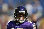 NASHVILLE, TN - SEPTEMBER 18:   Ray Rice #27 of the Baltimore Ravens warms up before a game against the Tennessee Titans at the LP Field on September 18, 2011 in Nashville, Tennessee.  (Photo by Wesley Hitt/Getty Images)