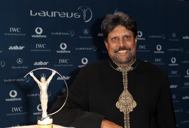 ABU DHABI, UNITED ARAB EMIRATES - MARCH 10:  Kapil Dev arrives at the Laureus World Sports Awards 2010 at Emirates Palace Hotel on March 10, 2010 in Abu Dhabi, United Arab Emirates.  (Photo by Ian Walton/Getty Images for Laureus)