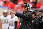 COLUMBUS, OH - OCTOBER 23:  Head Coach Danny Hope of the Purdue Boilermakers directs his team from the sideline as they play the Ohio State Buckeyes at Ohio Stadium on October 23, 2010 in Columbus, Ohio.  (Photo by Jamie Sabau/Getty Images)