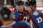 DENVER, CO - SEPTEMBER 28:  Chuck Kobasew #17 of the Colorado Avalanche warms up prior to facing the Los Angeles Kings at the Pepsi Center on September 28, 2011 in Denver, Colorado.  (Photo by Doug Pensinger/Getty Images)