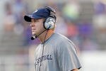 FORT WORTH, TX - OCTOBER 16:  Head coach Bronco Mendenhall of the BYU Cougars heads his team against the TCU Horned Frogs at Amon G. Carter Stadium on October 16, 2010 in Fort Worth, Texas.  TCU beat BYU 31-3.  (Photo by Tom Pennington/Getty Images)