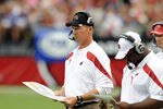 GLENDALE, AZ - OCTOBER 02:  Arizona Cardinals Head Coach Ken Whisenhunt sends in a play against the New York Giants at University of Phoenix Stadium on October 2, 2011 in Glendale, Arizona.  (Photo by Norm Hall/Getty Images)