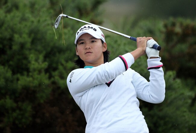 CARNOUSTIE, SCOTLAND - JULY 28:  Yani Tseng of Taiwan hits an approach shot during the first round of the 2011 Ricoh Women's British Open at Carnoustie on July 28, 2011 in Carnoustie, Scotland.  (Photo by Warren Little/Getty Images)