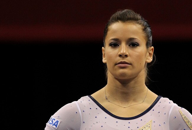 ST PAUL, MN - AUGUST 18:  Alicia Sacramone during the Senior Women's competition on day two of the Visa Gymnastics Championships at Xcel Energy Center on August 18, 2011 in St Paul, Minnesota.  (Photo by Ronald Martinez/Getty Images)
