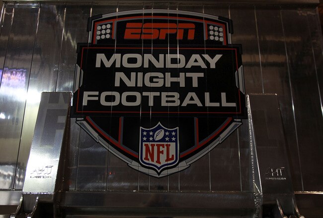ARLINGTON, TX - SEPTEMBER 26:  An ESPN Monday Night Football truck at Cowboys Stadium on September 26, 2011 in Arlington, Texas.  (Photo by Ronald Martinez/Getty Images)