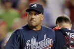 WASHINGTON, DC - AUGUST 02: Manager Fredi Gonzalez of the Atlanta Braves walks back to the dugout after arguing a call the plate during the fourth inning against the Washington Nationals at Nationals Park on August 2, 2011 in Washington, DC.  (Photo by Rob Carr/Getty Images)