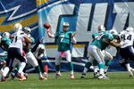 SAN DIEGO, CA - OCTOBER 02:  Quarterback Chad Henne #7 of the Miami Dolphins throws a pass against the San Diego Chargers at Qualcomm Stadium on October 2, 2011 in San Diego, California.    The Chargers won 26-16.  (Photo by Stephen Dunn/Getty Images)