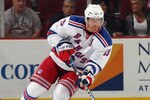 NEWARK, NJ - SEPTEMBER 23:  Brad Richards #19 of the New York Rangers skates against the New Jersey Devils at the Prudential Center on September 23, 2011 in Newark, New Jersey.  (Photo by Bruce Bennett/Getty Images)
