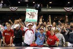 MILWAUKEE, WI - OCTOBER 10:  Fans of the St. Louis Cardinals cheer after Game Two of the National League Championship Series against the Milwaukee Brewers at Miller Park on October 10, 2011 in Milwaukee, Wisconsin. The Cardinals defeated the  Brewers 12-3. (Photo by Christian Petersen/Getty Images)