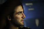 VALENCIA, SPAIN - SEPTEMBER 18:  Gonzalo Higuain of Real Madrid looks on prior the La Liga match between Levante UD and Real Madrid CF at Ciutat de Valencia Stadium on September 18, 2011 in Valencia, Spain. Levante UD won 1-0.  (Photo by David Ramos/Getty Images)