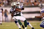 EAST RUTHERFORD, NJ - SEPTEMBER 11:  Derrick Mason #85 of the New York Jets makes a recpetion against the Dallas Cowboys during their NFL Season Opening Game at MetLife Stadium on September 11, 2011 in East Rutherford, New Jersey.  (Photo by Elsa/Getty Images)