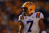 BATON ROUGE, LA - OCTOBER 08:  Tyrann Mathieu #7 of the Louisiana State University Tigers lines up for a play during the game against the Florida Gators at Tiger Stadium on October 8, 2011 in Baton Rouge, Louisiana.  (Photo by Chris Graythen/Getty Images)